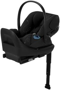 Cybex Cloud G Lux Comfort Extend Infant Car Seat with Anti-Rebound Base, Load Leg, Linear Side Impact Protection, Latch Install, Ergonomic Full Recline, Extended Leg Rest, Moon Black