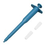 Pet Pill Plunger Popper, Animal Medicine Feeder Side Grip Press Type with Silicone Tip for Dogs Cats Birds cat pill dispenser