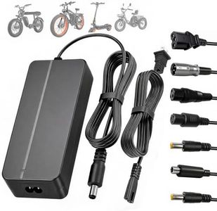 54.6V 2A 7 in 1 Universal Ebike Scooter Charger for 48V 13S Lithium Battery Compatible with Ancheer Vivi Jasion Funhang TST Heybike Qlife AMYET Fast Charging, Overcharge Protection, SGS Certified