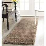 STONEMUNK® Modern Toufted Microfiber Cozy Super Ultra & Plush Fluffy Shaggy Carpet for Living Room, Bedroom, Hallway, Home Decorative - (Beige, 2x6 Feet)