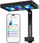 AquaHorti MegaReef 100 Reef LED Aquarium Light with App Control, Real-Time Spectral Visualization, Simulated Sunlight PAR Curve, Primary–Secondary Sync
