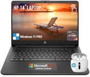 HP 14 inch Laptop Touch Screen Computer, Touchscreen Laptop 14 Inch|Lifetime Office, AMD Ryzen 3 Business College Students Laptop Notebook PC,16GB RAM 512GB SSD Windows 11 Pro Camera HDMI LongBattery