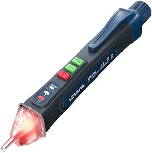 VENLAB Voltage Tester, Non Contact Voltage Detector, Circuit Tester Dual Range Voltage Sniffer 12V-1000V/48V-1000V, Live Wire Tester with Alarm and Flashlight, Electrical Tester with LCD Display