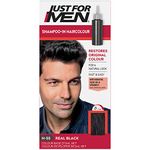 Just For Men Shampoo-in Colour Restores Original Colour for A Natural Look - Real Black, H-55