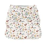 Esembly Cloth Diaper Outer, Waterproof Cloth Diaper Cover, Swim Diaper, Leak-Proof and Breathable Layer Over Prefolds, Flats or Fitteds, Reusable Diaper with Snap Closure, Size 2 (18-35lbs), Terrazzo