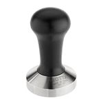 Motta Professional Flat Base Coffee Tamper with Black Handle, 57mm