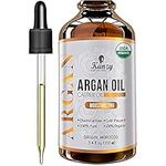 Kanzy Argan Oil 100% Pure Bottled in Morocco 100ml - Organic Moroccan Argan Oil for Skin and Hair Vegan Cold Pressed Hair Oil for Dry Damaged Hair and Body for both Men and Women