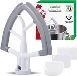 Prokitchen Flex Edge Beater Fit for Kitchenaid Mixer, 4.5-5 Quart Tilt-Head Flat Beater Fit for Kitchen Aid and Accessories Attachments with Silicone Edges Flex Edge Bowl Scraper Bonus 4 Soft Scraper