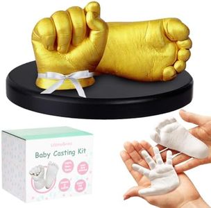 Lilian&Gema Baby Casting Kit Hands and Feet, Newborn Keepsake Foot Hand Mold Kit, Plaster Hand Mold Casting Kit for Babies 0-6 Months, Perfect for First Birthday, New Mom Baby Christmas Gift
