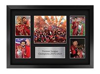 HWC Trading A3 FR Liverpool Premier League Champions 2019/2020 Display Signed Gift FRAMED A3 Printed Autograph Football Gifts Print Photo Picture Display