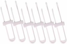 Dreambaby Sliding Cabinet Locks - Child Proof Cabinet Latches - For Kitchen, Bathroom Storage Doors Handles & Knobs - Suitable for Round & D-Shaped Handles - 6 Pack - White