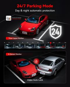 REDTIGER 4K Dash Cam Front – WiFi, Night Vision, 24H Parking, 32GB Card