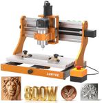 LUNYEE 3020 Nova CNC Router Machine, All-Metal XYZ Axis Linear Guides and Ball screw with 800W Trimmer Router, Suitable for Cutting Aluminum, Brass, Wood, Acrylic, MDF, and Plastics
