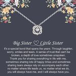 NOURISHLOV Sisters Gifts, Sterling Silver Interlocking Two Hearts Necklace Gifts for Sisters from Sisters, Big Sister Gifts, Sister Birthday Gift Ideas, Sister Christmas Gifts, Sterling Silver, No