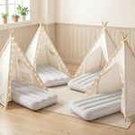Wilwolfer 4 Pack Kids Teepee Tent w