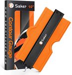 Saker Contour Gauge Profile Tool(25 cm/10 inches)-Adjustable Lock-Precisely Copy Irregular Shape Duplicator -Irregular Welding Woodworking Tracing - Must Have Tool for DIY Handyman, Construction