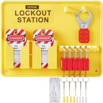 VEVOR 26 PCS Lockout Tagout Kits, Electrical Safety Loto Kit Includes Padlocks, Lockout Station, Hasp, Tags & Zip Ties, Lockout Tagout Safety Tools for Industrial, Electric Power, Machinery