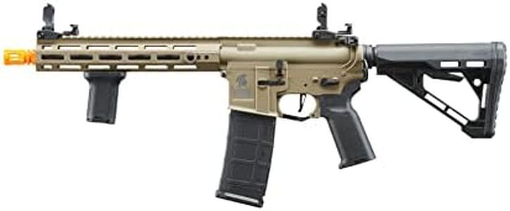 Lancer Tactical Gen 3 Hellion MLOCK 10" Airsoft M4 AEG Rifles with Delta Stock (Tan)