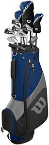 WILSON Golf Profile SGI Men's Complete Golf Set �— Senior, Right Hand,Blue/Grey