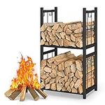 Firewood Rack Indoor, Portable 2 Ti