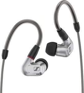 Sennheiser IE900 Hi-Res in-Ear Monitors -Trueresponse Transducers with X3R Technology for Balanced Sound,Detachable Cable with Flexible Ear Hooks,Includes Balanced Cables,2-Year Warranty,Silver