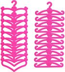 BJDBUS 62 Pcs Pink Plastic Hangers 