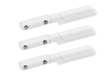 Schellenberg 70108 Fly Screen Hinge Aluminium with Automatic Closer, Replacement Parts for Fly Screen Door or Insect Screen Window, Includes Mounting Screws, White