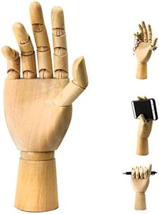 Wood Art Mannequin Hand Model Statue,Sketching, Painting, and More Pen Holder/Phone Holder-(Female Hand) 10 inch, Right, 10 inch