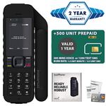 2021 Unlocked IsatPhone 2.1 Satellite Phone with 500 Unit Prepaid SIM Card Valid 1 Year - Voice, SMS, GPS Tracking, Emergency SOS Global Coverage - Water Resistant