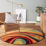 Home Dynamix Adja Modern Area Rug, Splash (7'10" Round)