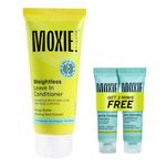 MOXIE BEAUTY Weightless Leave-In Floral Conditioner For All Hair Types - 94% Hair Moisture Retention | Made With Mango Butter & Ginseng Root Extract | 120Ml, 1 Count