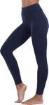 Women's Fleece Lined Leggings Warm Winter Yoga Leggings Fur Thermal High Waisted Pants (XXL, Blue)