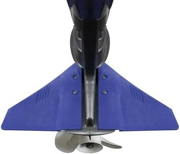 QuickMarine Boat Hydrofoil Stabilizer for Marine Outboard and Sterndrive Motors made of PA66 Plastic Blue