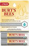 Burt's Bees 100% Natural Moisturizing Lip Balm, Ultra Conditioning with Kokum Butter, 2 Tubes in Blister Box