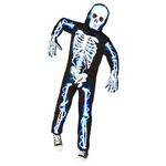 Morph Blue Skeleton Costume Kids, Halloween Skeleton Costume Kids, Children's Halloween Costumes Skeleton Boys And Girls, Halloween Costume Skeleton Kids Large