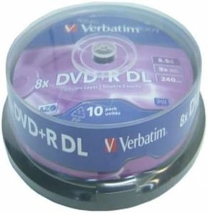 Verbatim 43666 8.5Go 8x double couche DVD+R Matt Silver - 10 Pack Spindle