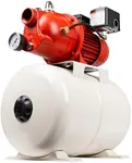 Red Lion RL-SWJ50/RL6H 1/2 HP Shallow Well Jet Pump/Tank Package, 12.6 GPM Cast Iron Pump with 5.8 Gallon Pressure Tank, Red/White, 97080503