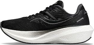 Saucony Men's Triumph 20 Running Shoe, Black/White, 7 Wide