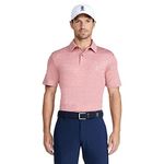 IZOD Men's Swingflex Elite Short Sleeve Golf Polo Shirt, Saltwater Red, XXL