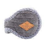 Surblue Foldable Chenille Knit Earmuffs Winter Warm Outdoor Ear Covers Headband Fur Fleece Unisex Earwarmer Deepgray
