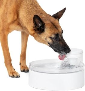 PetSafe Outlast Pumpless Dog Water Fountain 128 oz – Indoor Water Dispenser for Dogs and Multiple Cats - Dishwasher Safe, Easy Assembly and Cleaning, Water Filter Included