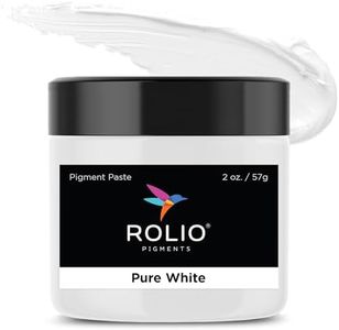 Rolio Pure White Pigment Paste for Epoxy Resin – 2oz Jar – Opaque White Epoxy Colorant, Resin Dye Paste, High-Intensity Pigment Paste for Art, Jewelry, Crafts, Tumblers & DIY Projects