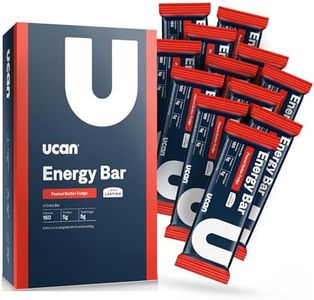 UCAN Energy Snack Bars, Peanut Butter Fudge, All Natural, Low Sugar, Non-GMO, Gluten-Free, Keto-Friendly (12 Pack, 1.4 Ounces)