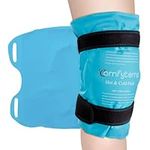 Comfytemp Flexible Knee Ice Pack Wrap, Reusable Gel Cold Pack for Knee Pain Relief, Hot & Cold Compress Therapy for Leg Injuries, Knee Replacement Surgery, Arthritis, Bruises & Sprains