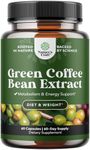 Pure Green Coffee Bean Extract – Standardized to 50% Chlorogenic Acid – Weight Loss Supplement for Men & Women – Burns Both Fat and Sugar – High Grade Potent Ingredients