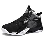 Floette Mens Fashion High Top Basketball Shoes Breathable Casual Walk Athletic Basketball Sneakers, A02, 10.5