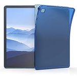 kwmobile Case Compatible with Samsung Galaxy Tab S6 Lite (2024/2022/2020) Case - Soft TPU Back Protector Cover for Tablet - Blue/Transparent