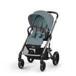 Cybex Balios S Lux Stroller, Travel System Ready, Ergonomic Near Lie-Flat Recline, Reversible Seat, One-Pull Harness, All-Terrain Suspension, One-Hand Fold, XXL Basket + UPF 50+ Canopy, Stormy Blue/Taupe Frame
