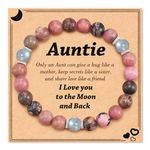 Lanqueen Aunt Bracelet Birthday Gifts Auntie Gifts from Niece, Aunt Gifts, Aunt Gifts from Niece Nephew, Best Aunt Ever Gifts, Aunt Auntie Christmas Mothers Day Birthday Gifts for Aunt Bracelet