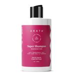 Arata 6-in-1 Super Shampoo | Prevents Hair loss | Restores pH Balance | Boosts Hair Thickness | Reduces Breakage | Fights Microbial Infections | Adds Shine | Shampoo For Women & Men | 300 ml